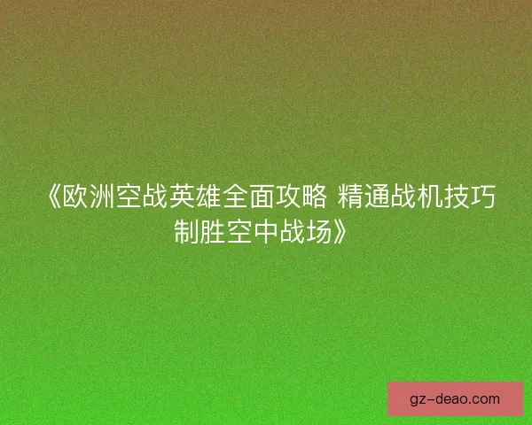 《欧洲空战英雄全面攻略 精通战机技巧制胜空中战场》